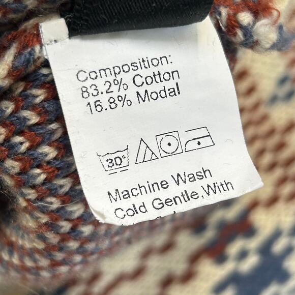 Dazy Sweater Vest Beige Plaid Knit V-Neck Pullover Indie Academia XL - Picture 6 of 6